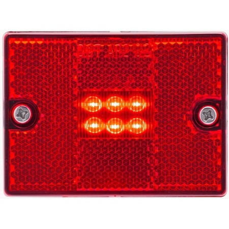 Optronics Red Marker/Clearance Light With Reflex MCL36RB